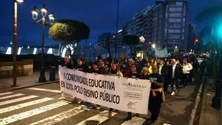 Alumnos, familias y profesores de Vigo, unidos por la educación pública