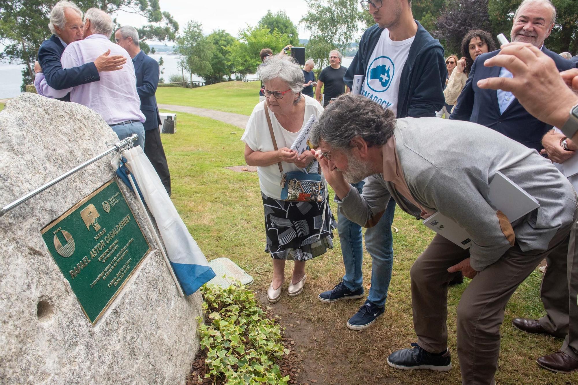 Inauguración del parque Rafael Castor Casdelrrey en Bastiagueiro