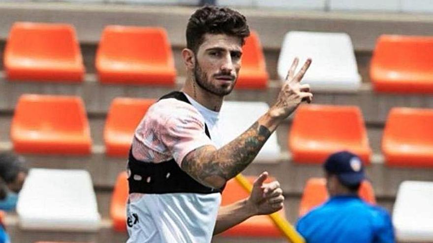 Cristiano Piccini, en los entrenamientos individuales.