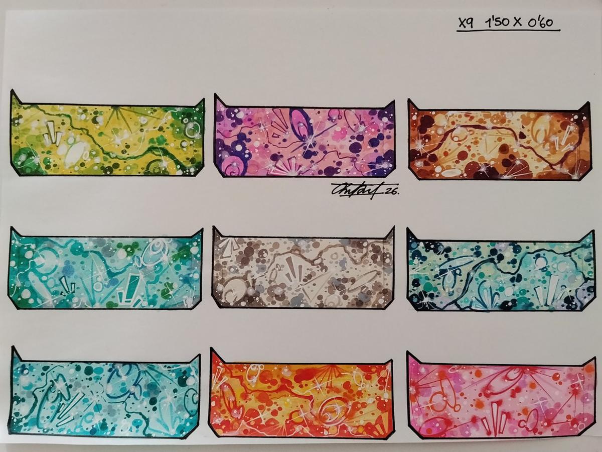 Diseño de Antony para los alcorques de Hispanidad.