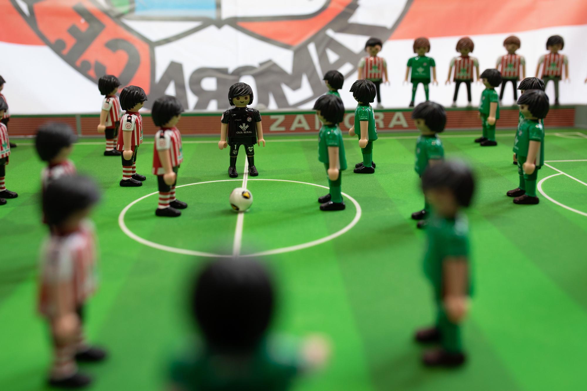 El estadio Ruta de la Plata del Zamora CF de Playmobil