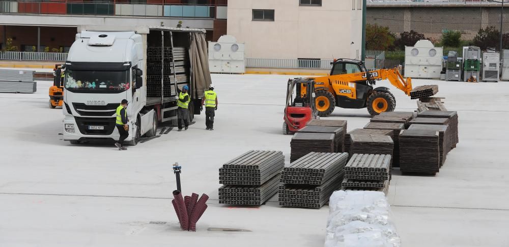 Así avanzan las obras del hospital de campaña