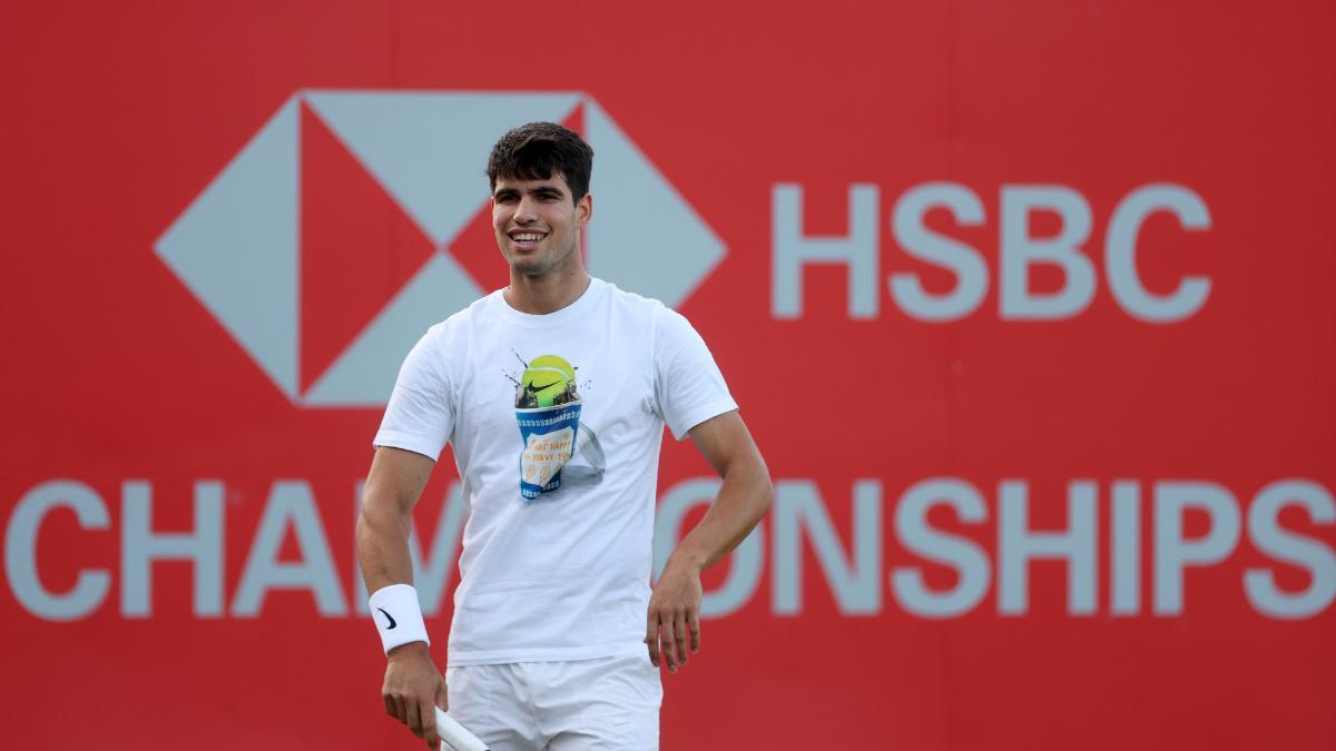 Alcaraz se prepara para el ATP Queens