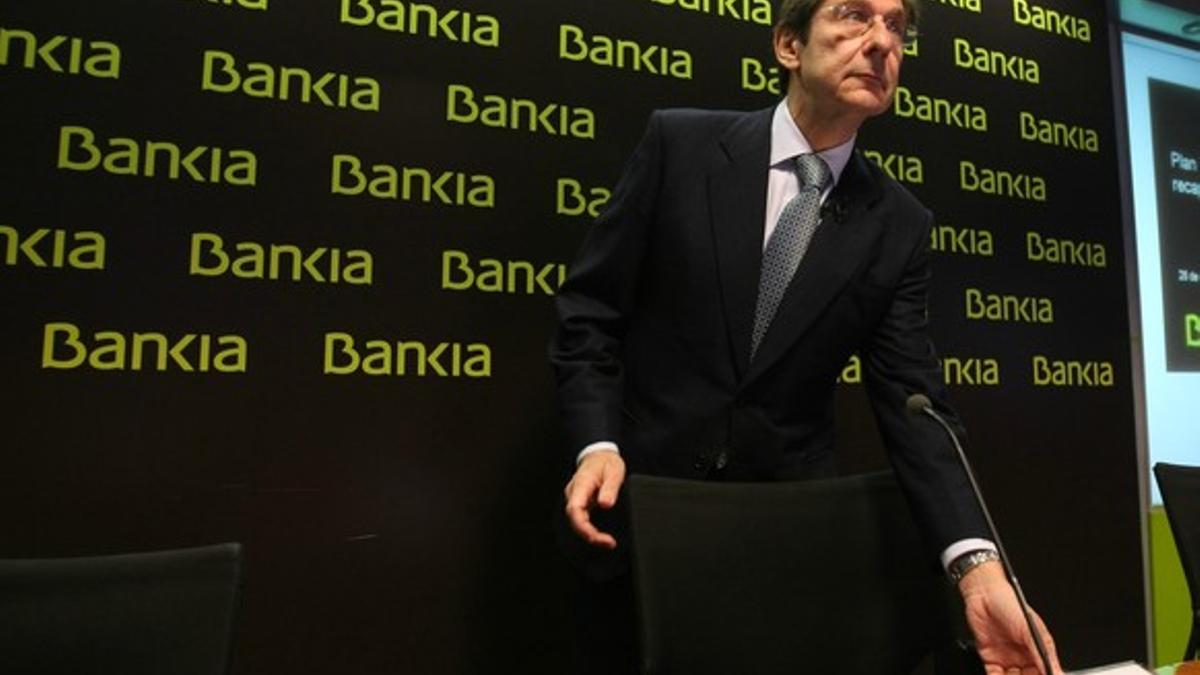 El presidente de Bankia, José Ignacio Goirigolzarri, este sábado, en Madrid.