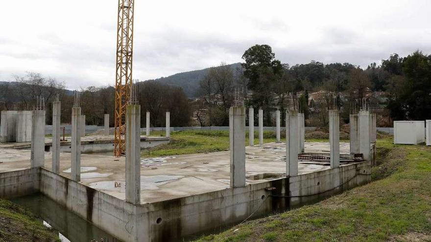 Las obras del centro de salud, paralizadas por segunda vez en dos años. // Jose Lores