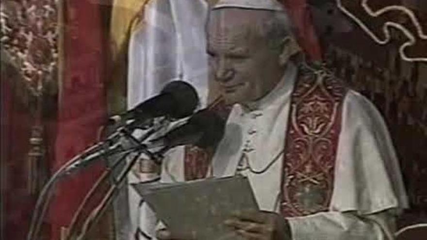 Juan Pablo II dejó una huella imborrable en su visita al Monasterio de Guadalupe en Cáceres