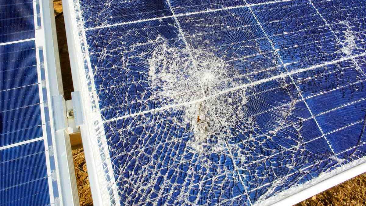 Los paneles solares se deterioran