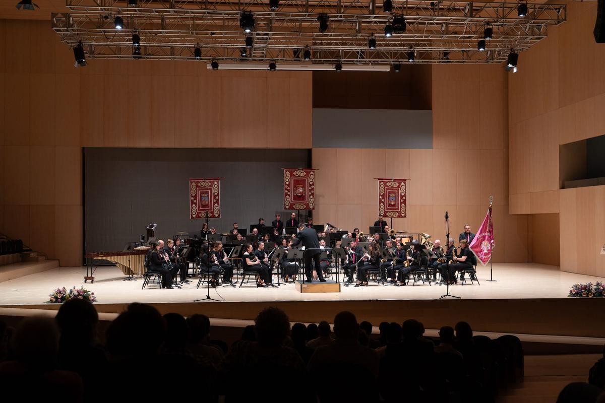 Una formación toca en el Certamen Provincial de Bandas.