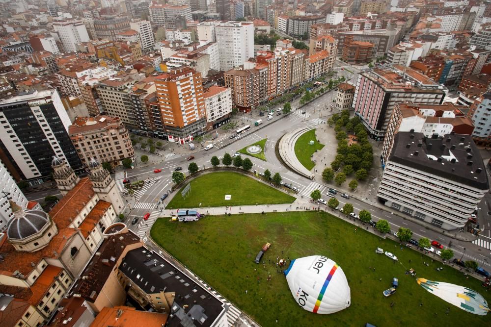 Gijón desde un dirigible