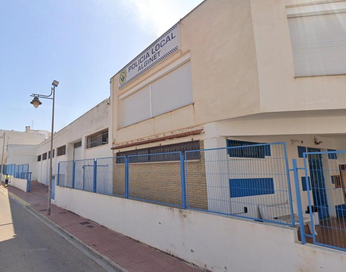 Dependencias de la Policía Local de Alginet, en una imagen de archivo.