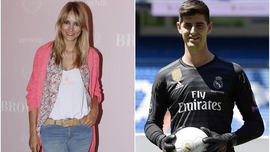 Alba Carrillo y Thibaut Courtois.