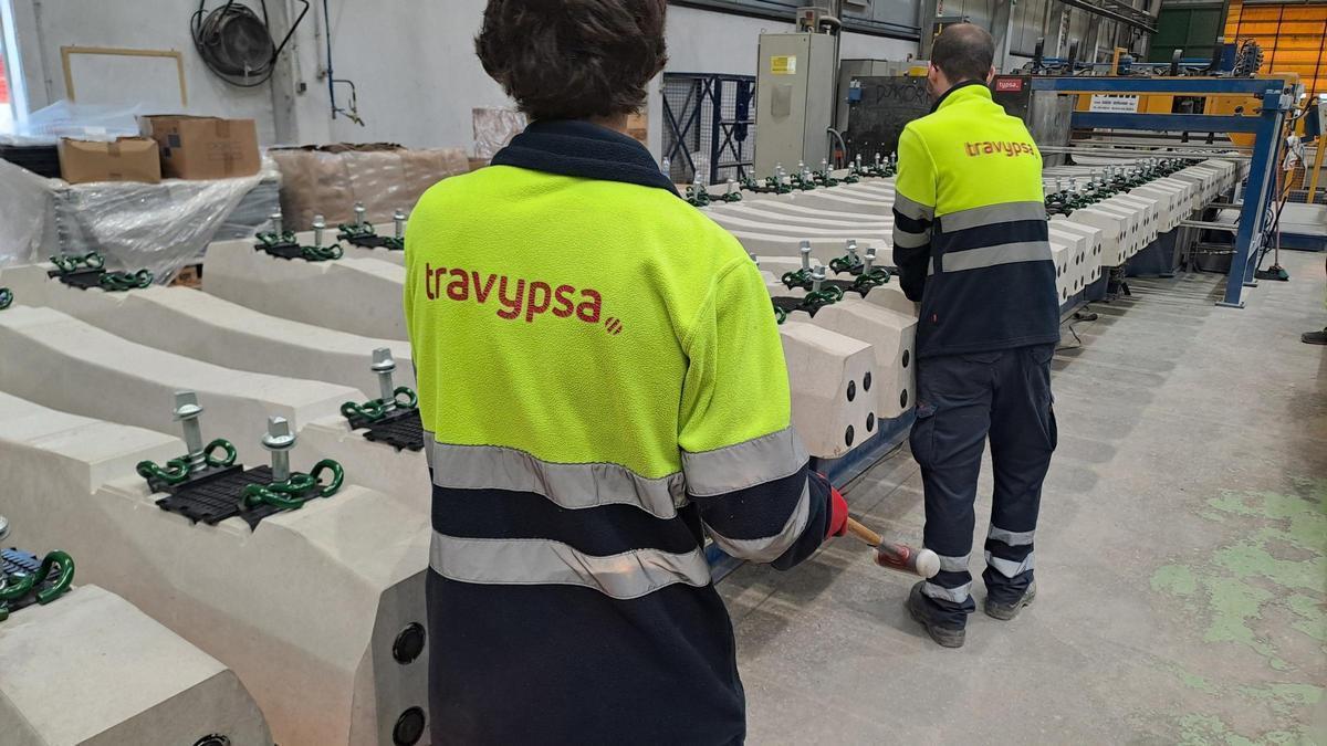 Fábrica de Travypsa en Luceni, Zaragoza.