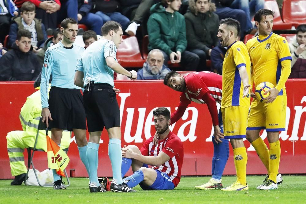 El partido entre el Sporting y el Alcorcón, en imágenes