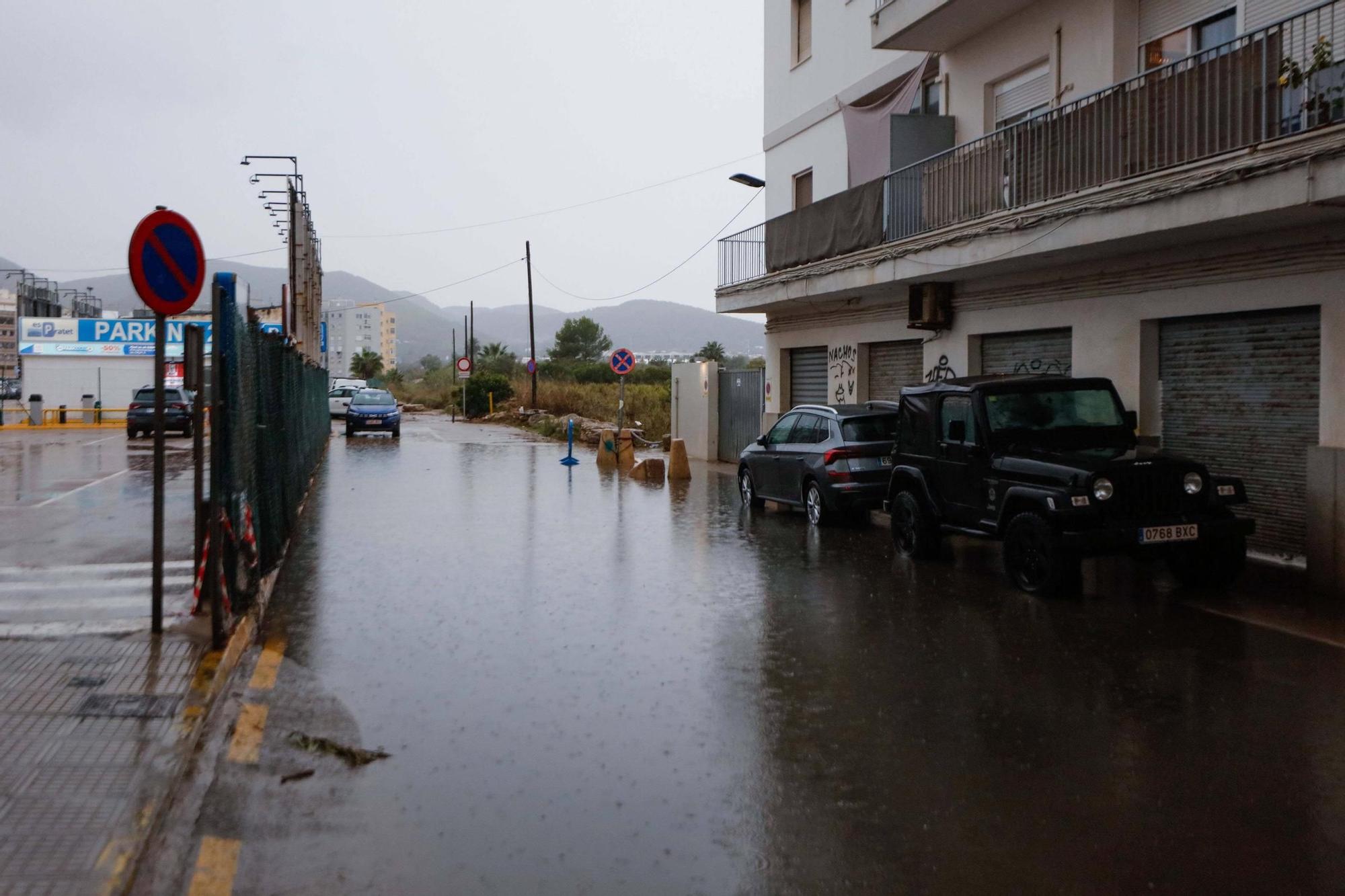Todas las imágenes de la lluvia en Ibiza