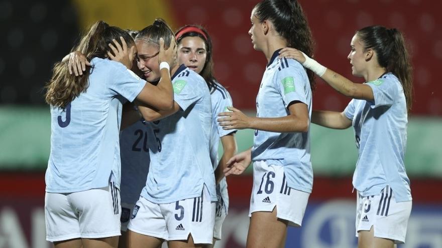 Fútbol: España se mete en semis del sub femenino tras ganar a México