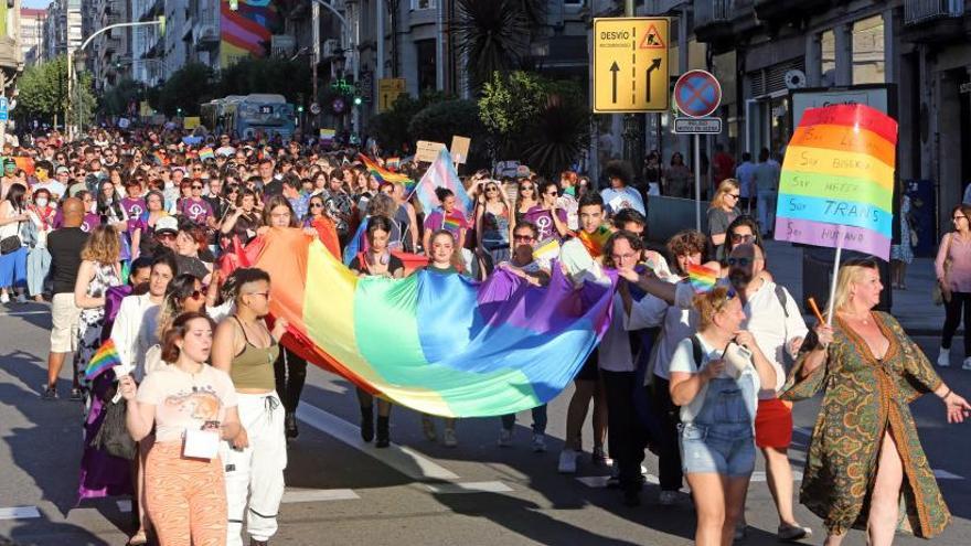 Manifestación del Orgullo en Vigo, el pasado año.