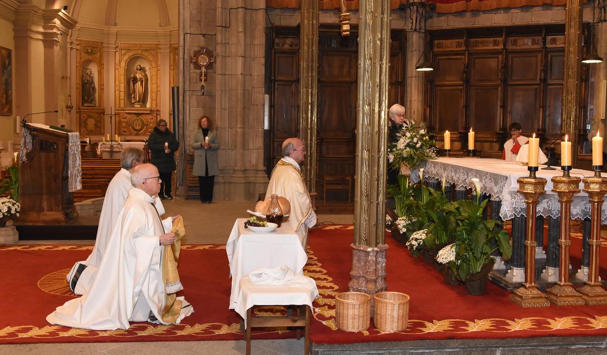 Una celebració relilgiosa a Solsona aquesta Pàsqua