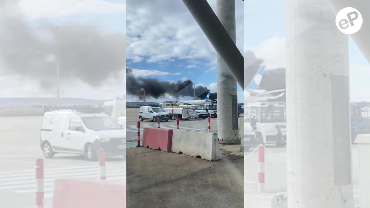 Simulacro en el aeropuerto de Zaragoza