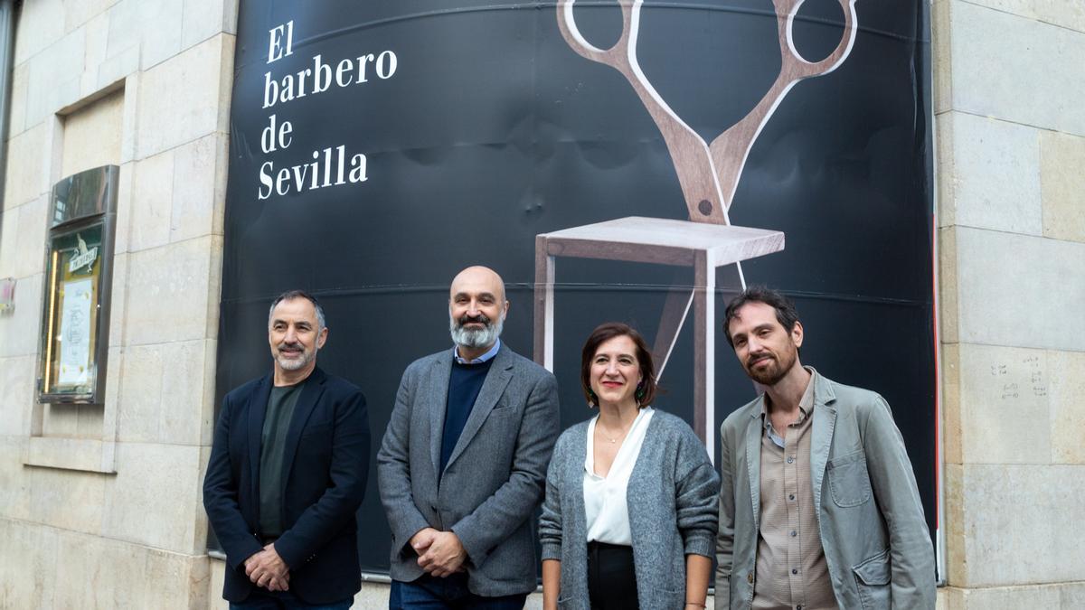 Ricardo Casero, Víctor Lucea, Sara Fernández y Leo Castaldi han presentado este viernes &#039;El Barbero de Sevilla&#039;.