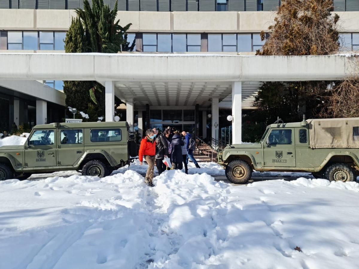 La Brigada "Guzmán el Bueno" X en las tareas de apoyo en la provincia de Toledo, tras el temporal Filomena