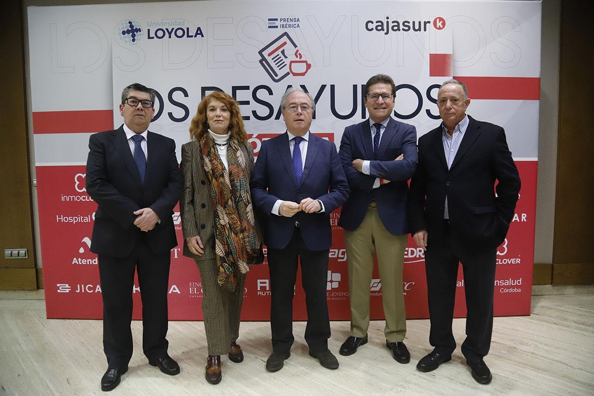 Jacinto Mañas, Inmaculada Pérez, Antonio Díaz, Rafael Agüera y Ángel Casares