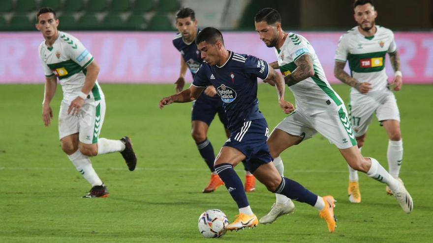 Lucas Olaza, en un encuentro de esta temporada frente al Elche