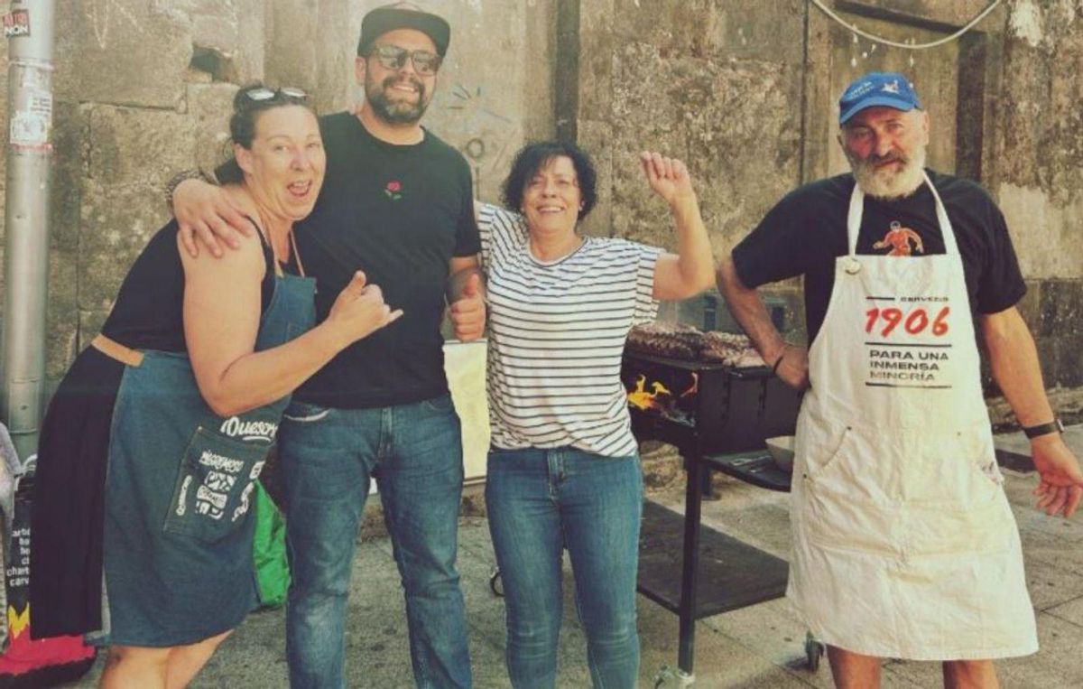 No Areal, saltando o lumeiro. |