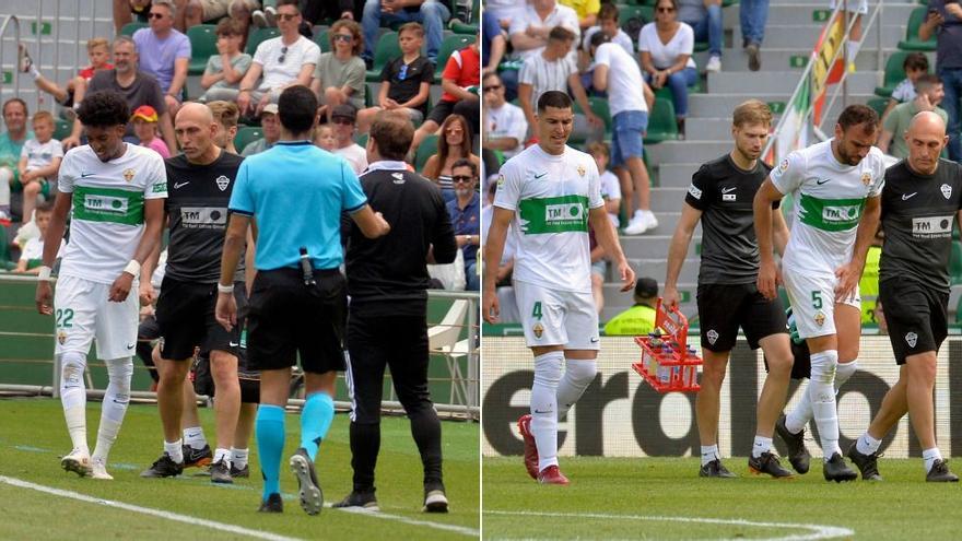 Gonzalo Verdú y Mojica no pudieron acabar el partido frente a Osasuna