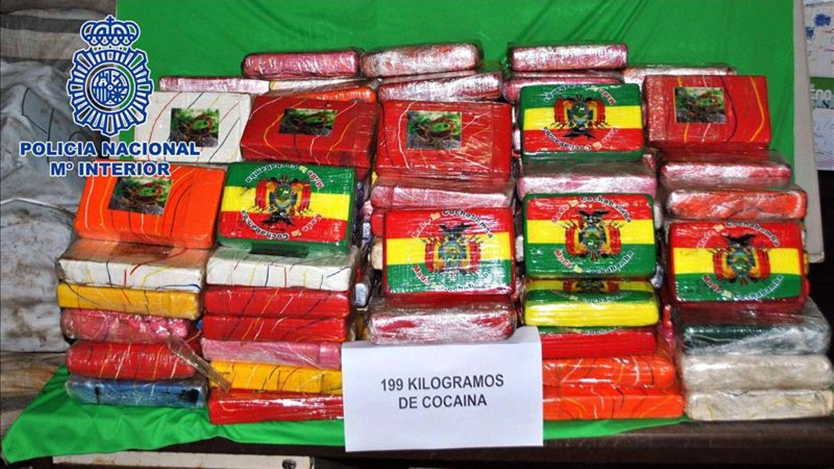 Droga interceptada en 2015 durante la operación en la que cayó la organización de 'el Pisahuevos'.