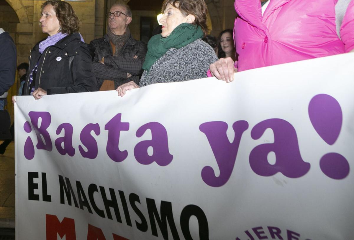 Una pancarta en una manifestación contra la violencia machista. | María Fuentes