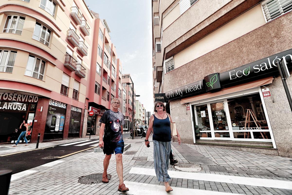 Apertura al tráfico de la calle de La Rosa, Santa Cruz de Tenerife
