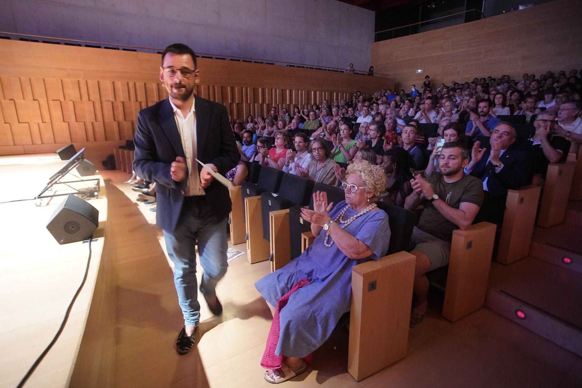 Girona Auditori alcalde de Girona, Lluc Salellas,conferència balanç meitat de mandat propostes pels pròxims dos anys