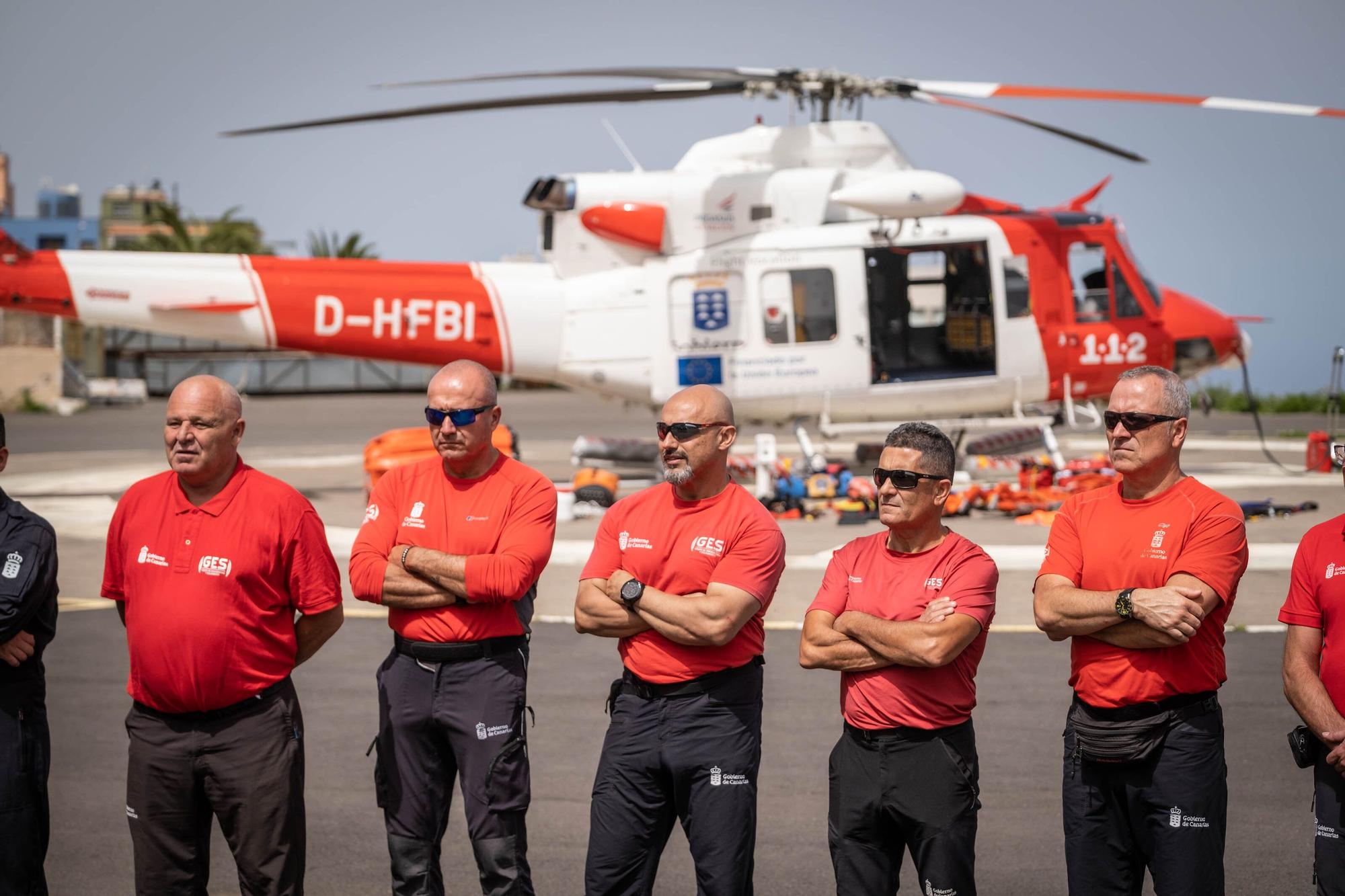 Presentación del nuevo modelo de helicópteros del Gobierno de Canarias