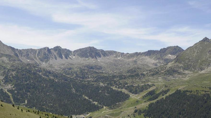 Paisaje de montaña en Andorra.