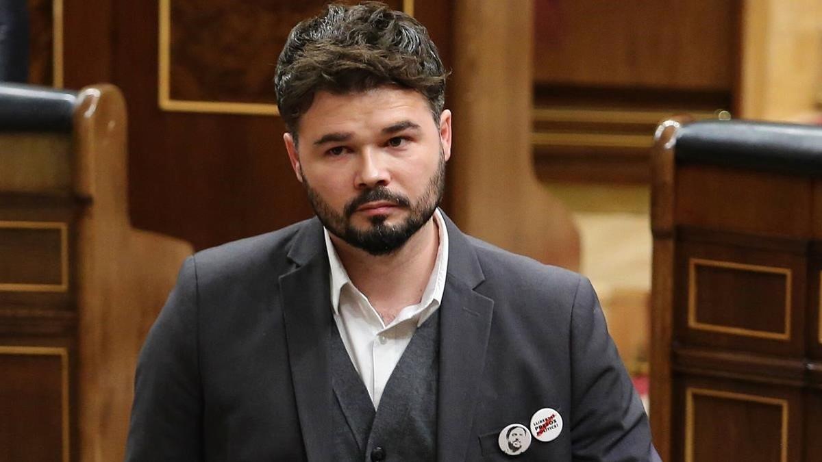 Gabriel Rufián en el Congreso