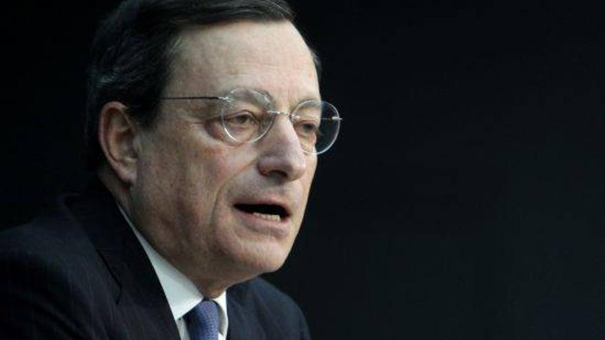 Draghi elogia los ajustes abordados en los últimos meses en España
