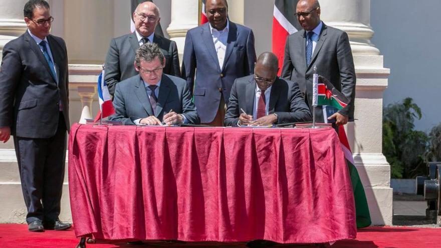 Firma del acuerdo en Nairobi