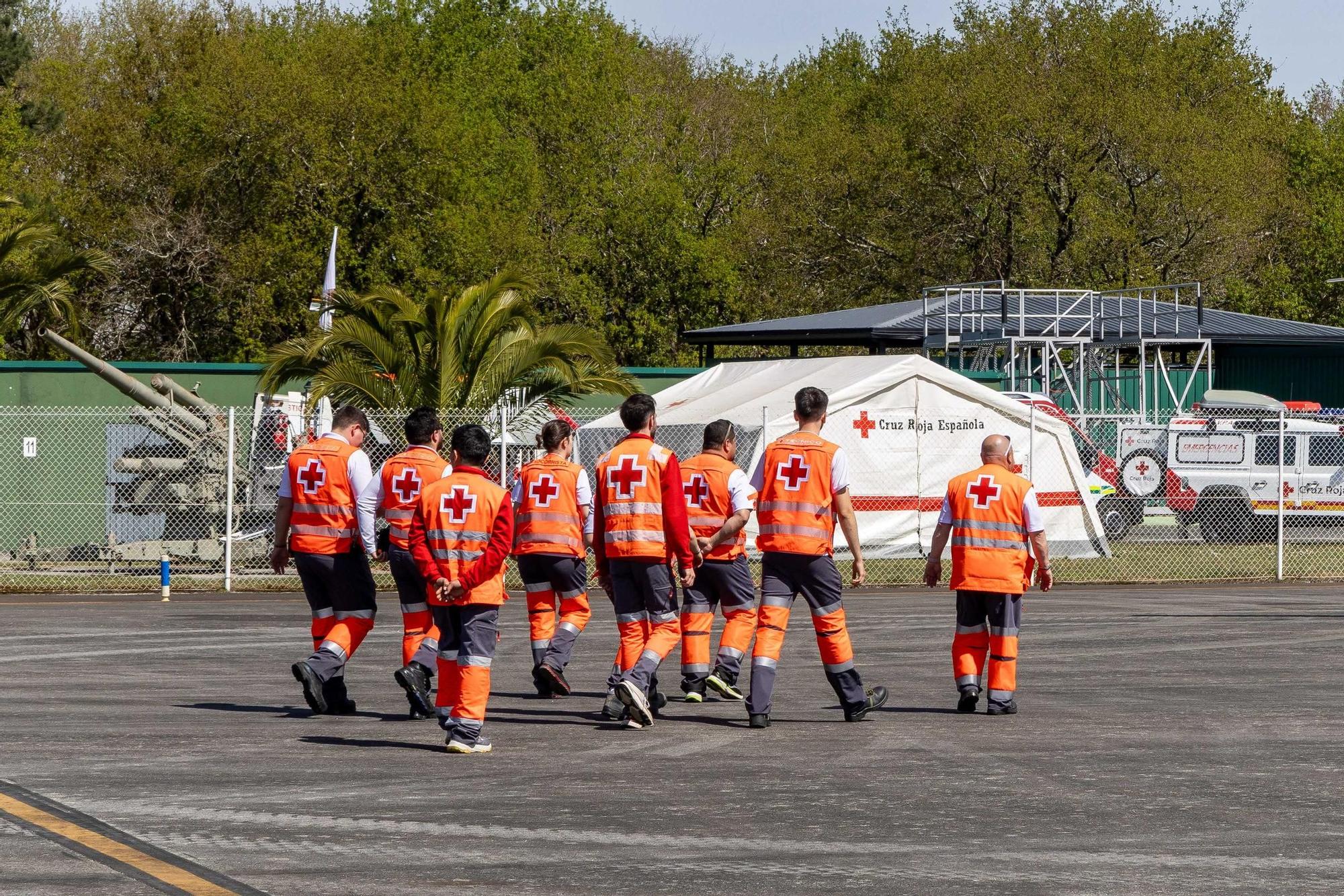 Aeródromo militar de Santiago. Visita a medios aéreos y terrestres en el marco del ejercicio Madrisar Samar 25