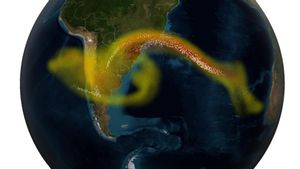 El Volcán Chaitén en el sur de Chile entró en erupción el 2 de mayo de 2008 por primera vez en 9.000 años. Los satélites de la NASA que monitorean los cambios en la vegetación cerca de los volcanes podrían ayudar en advertencias de erupción de este tipo.