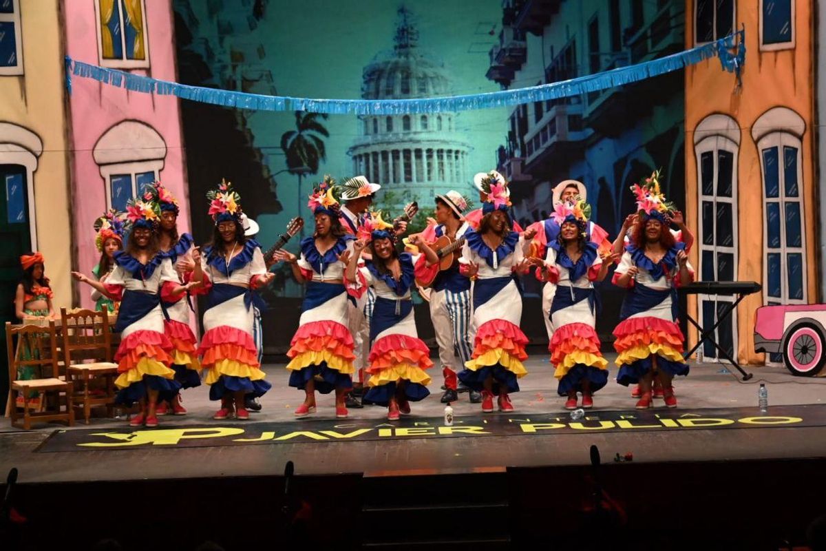 'Los Guadalupines', durante su actuación de la primera noche de COMBA