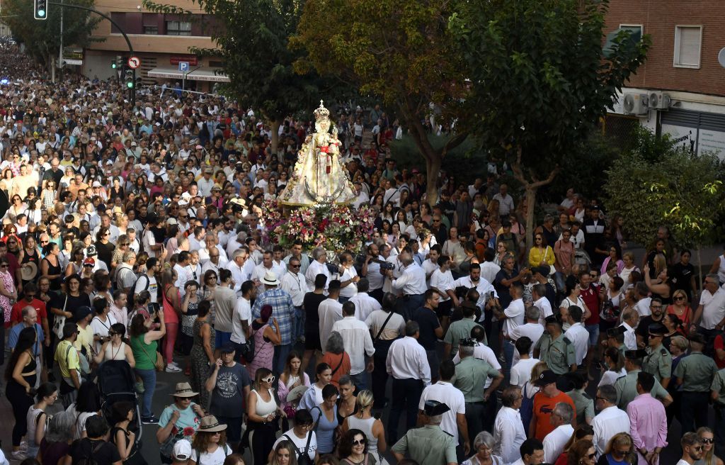 Primer tramo de la Romería de Murcia, en imágenes