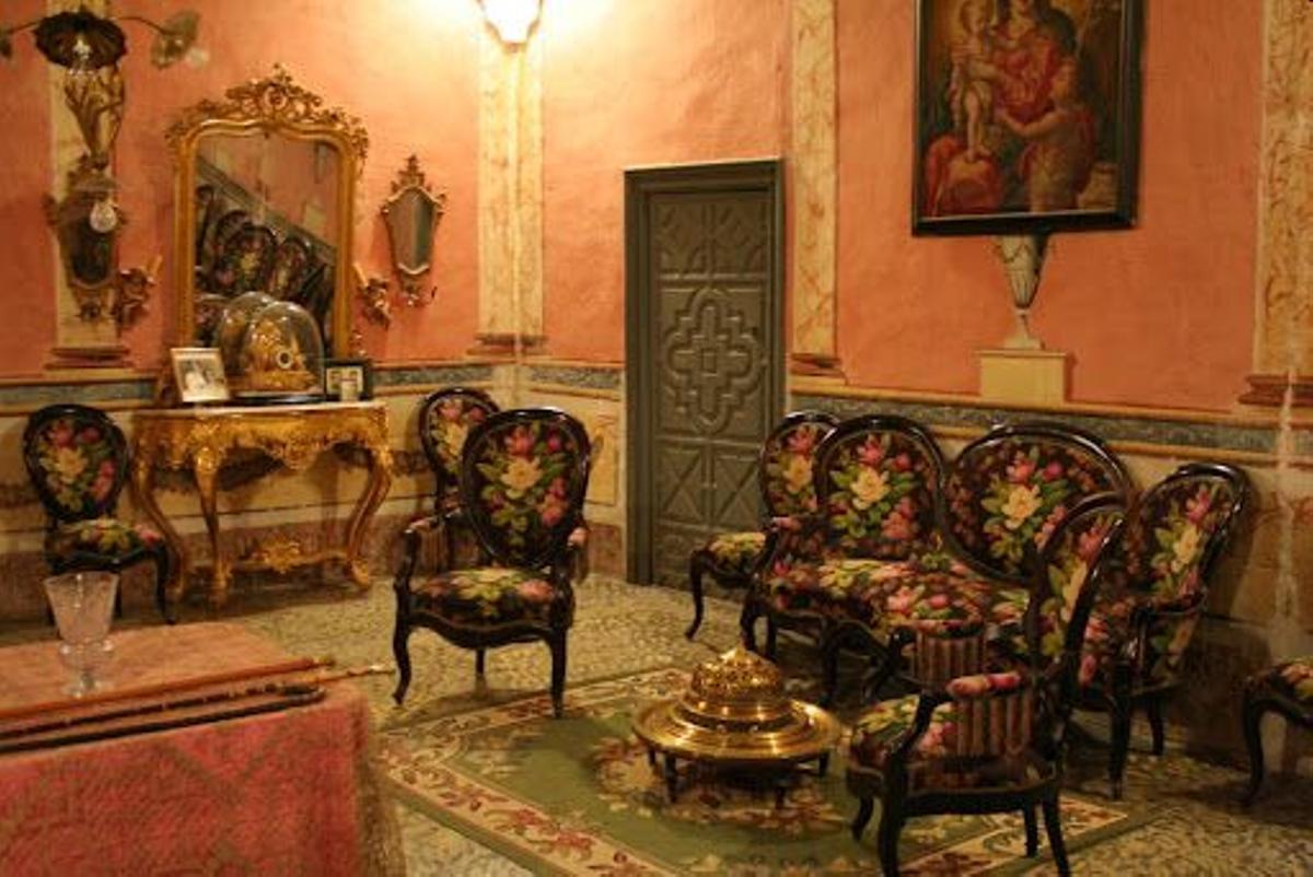 Interior del Palacio de los Barones de Valdeolivos de Fonz.