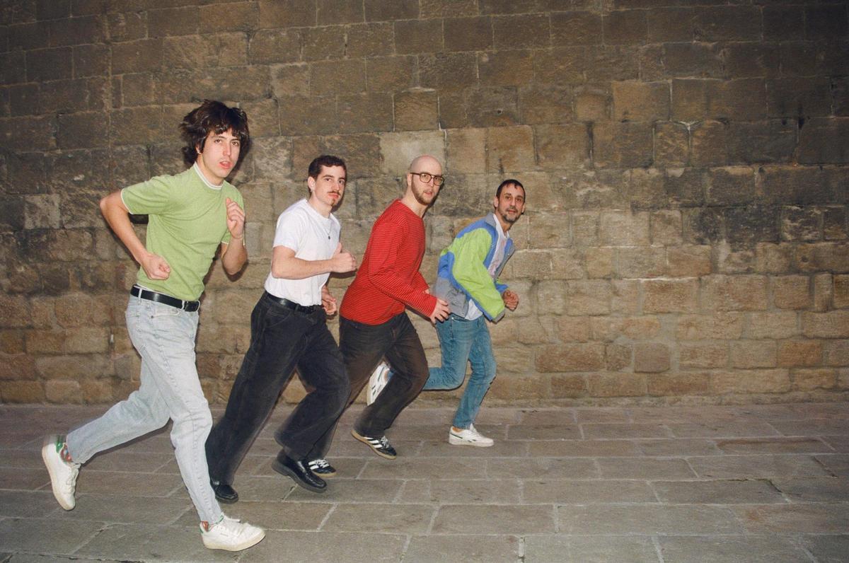 Dan Peralbo i el Comboi. De izquierda a derecha, Dan, Jimmy, Pol y Ret