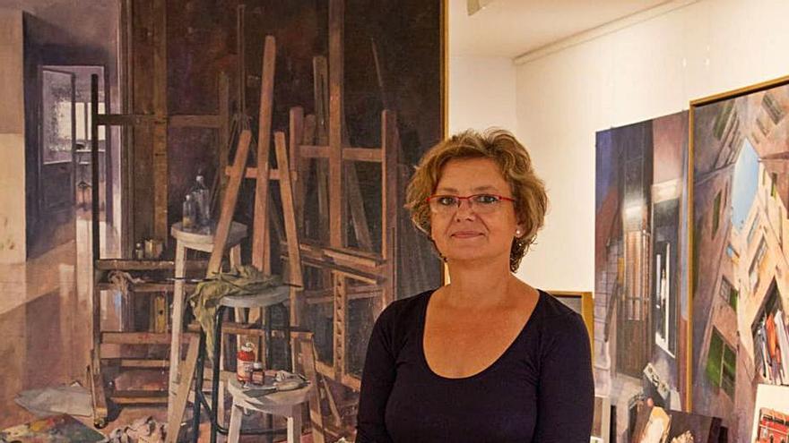 Mercedes Húmedas, ganadora del premio de pintura. | Cedida