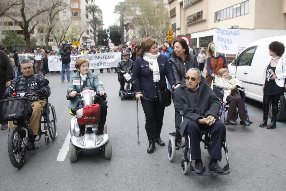 Manifestación por unas pensiones dignas en Murcia