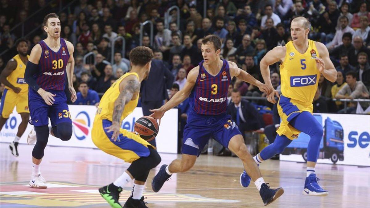 El Barça acabó pasando por encima del Maccabi