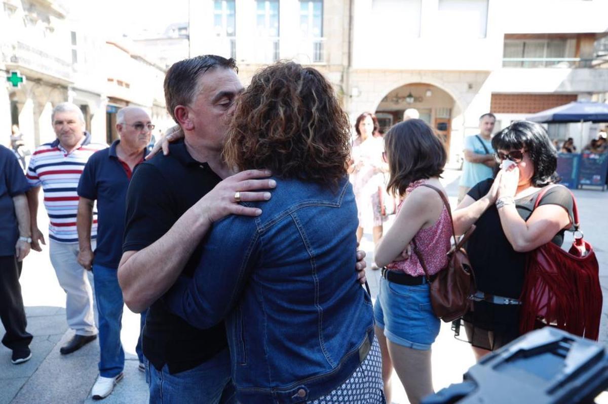 Porriño muestra su repulsa por el crimen machista Porriño muestra su repulsa por el crimen machista