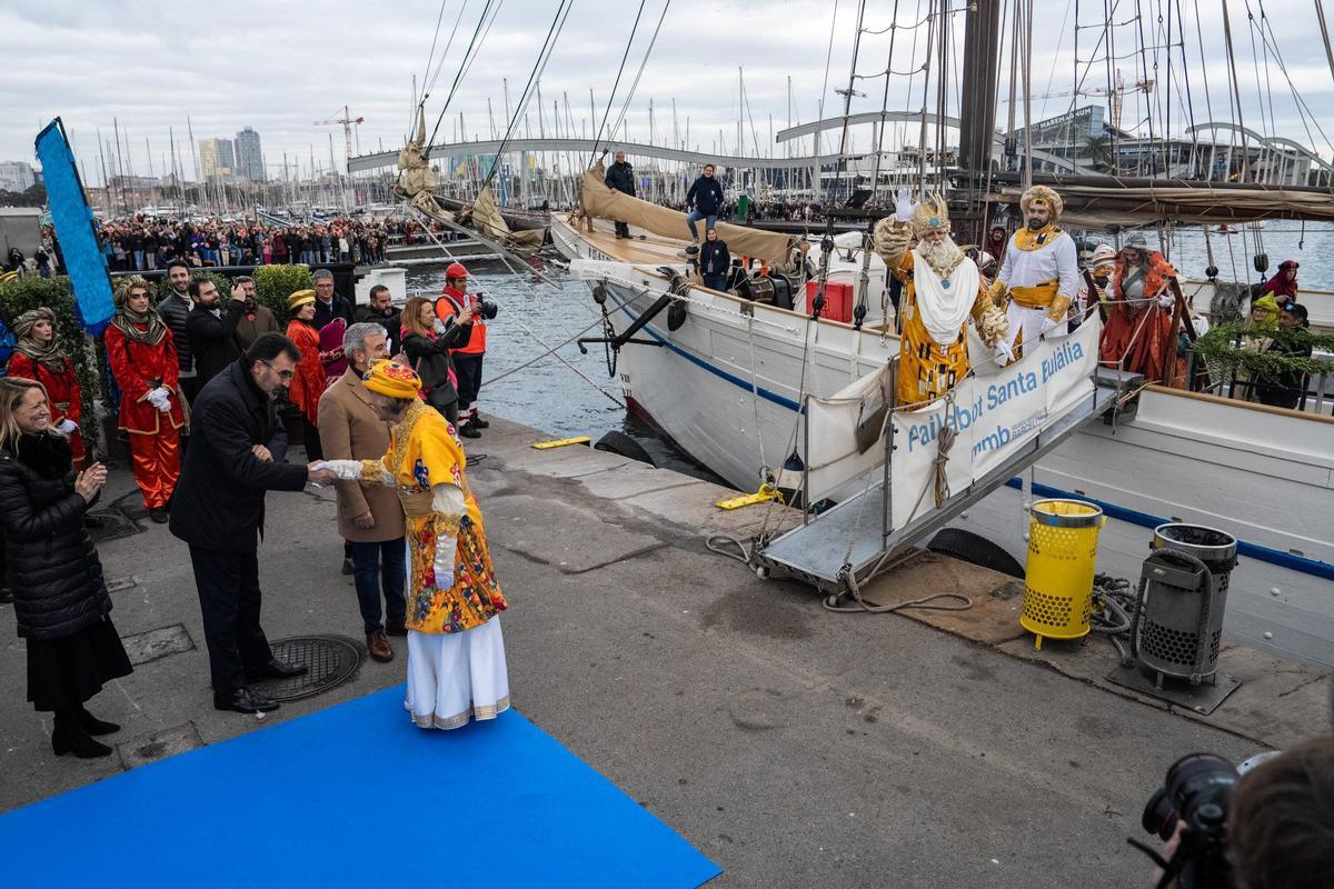 Llegan los Reyes al puerto de Barcelona