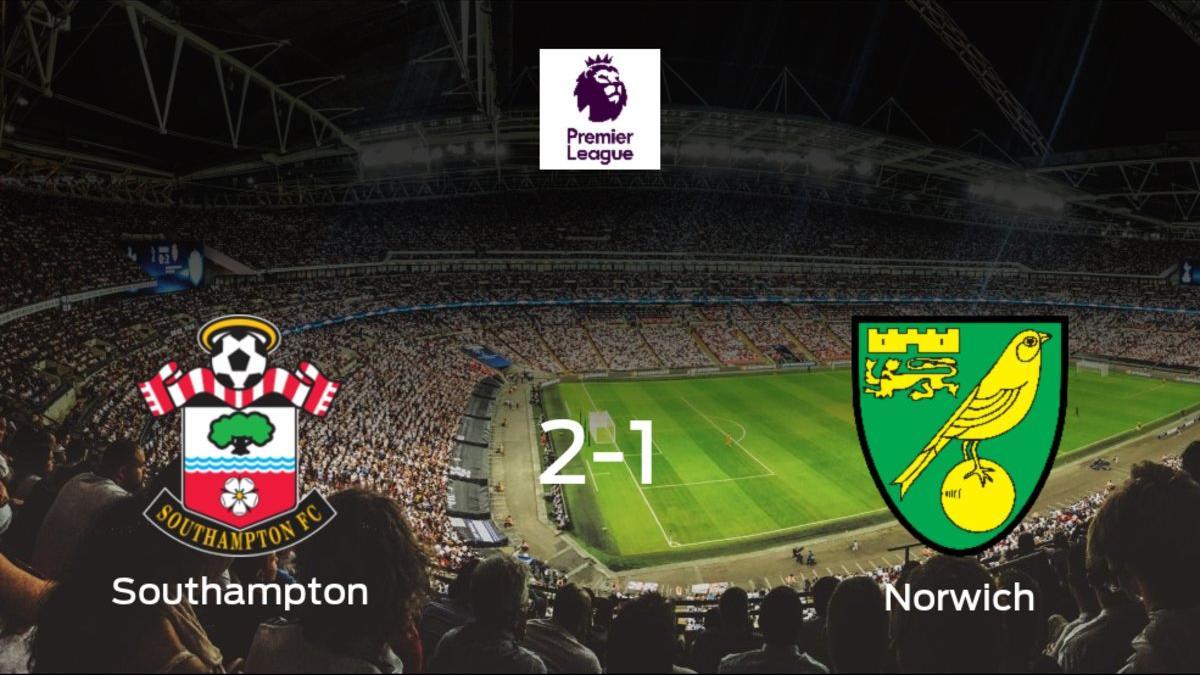 El Southampton se lleva tres puntos tras vencer 2-1 al Norwich City
