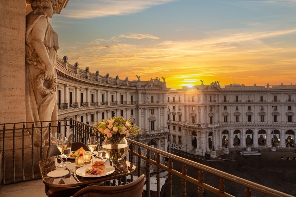 Ananatara Palazzo Naiadi Rome te premitirá disfrutar de un atardecer único.